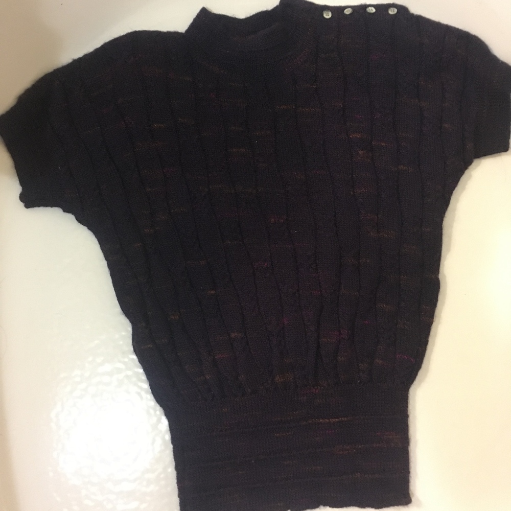 Autograph Sweater over the shoulder Purple Size M